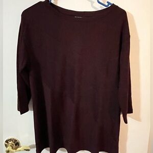 H by Halston XS Women's Burgundy Top